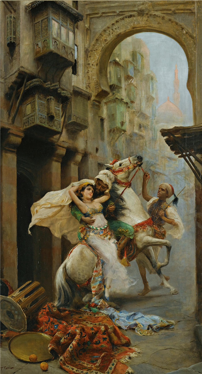 法比奥·法比（Fabio Fabbi，意大利画家）高清作品-《扫掉她的脚》