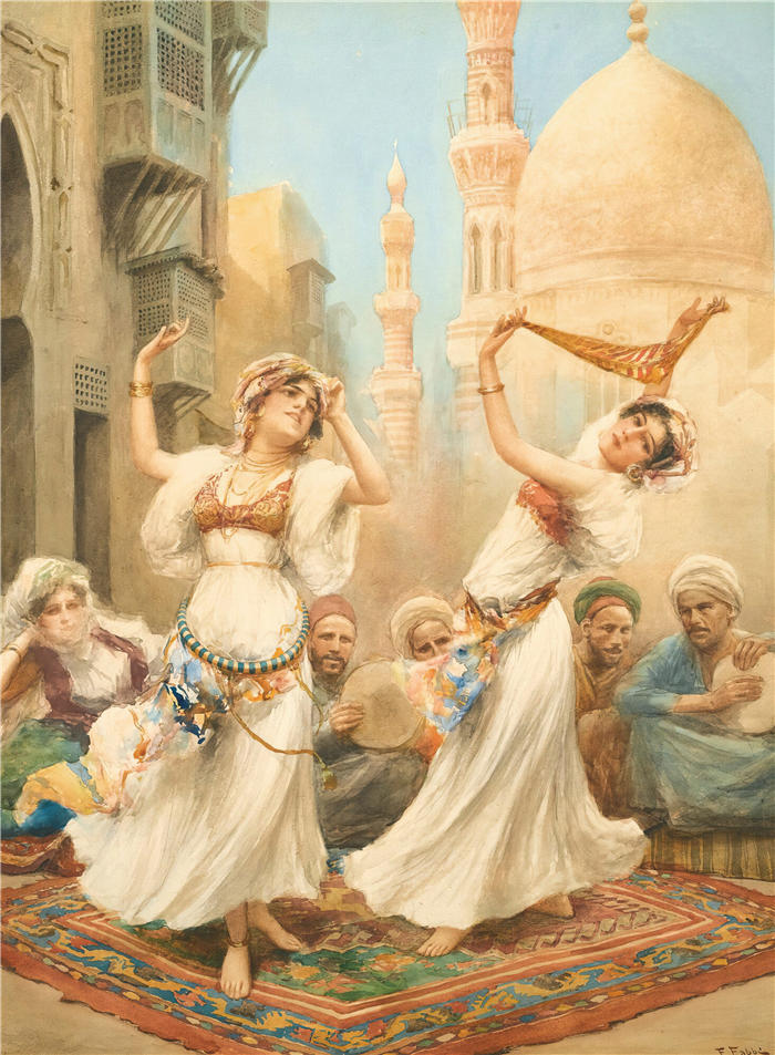 法比奥·法比（Fabio Fabbi，意大利画家）高清作品-《舞蹈(1)》