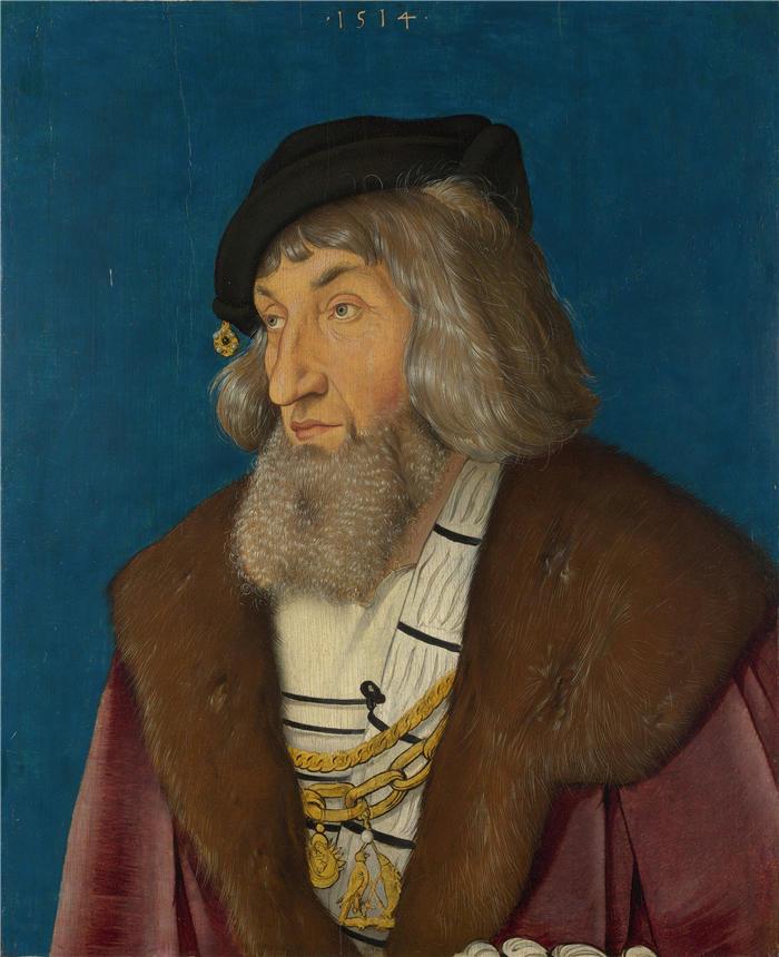 汉斯·鲍登（Hans Baldung，德国画家）高清作品-《男人的肖像（1514）》