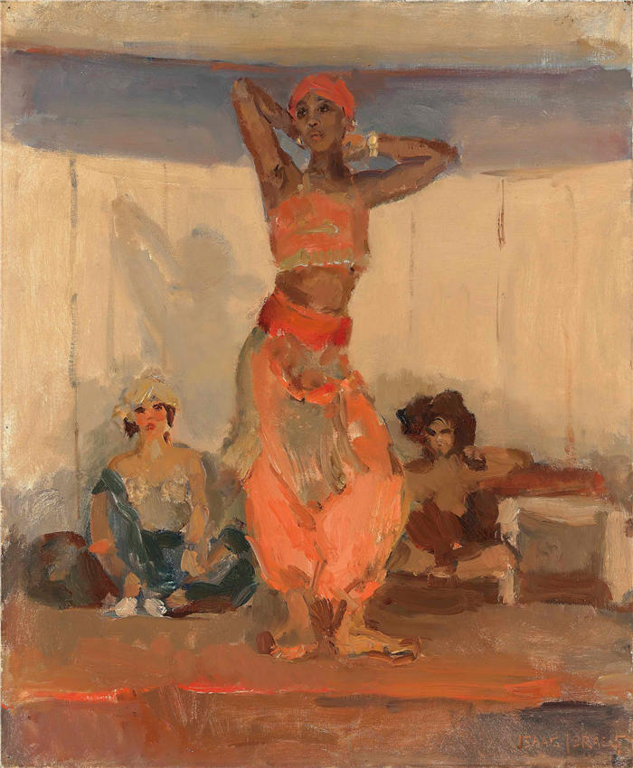 伊萨克·拉扎鲁斯·伊斯拉尔斯(Isaac Lazarus Israëls，荷兰画家)高清作品-《舞者（约 1910-15 年）》
