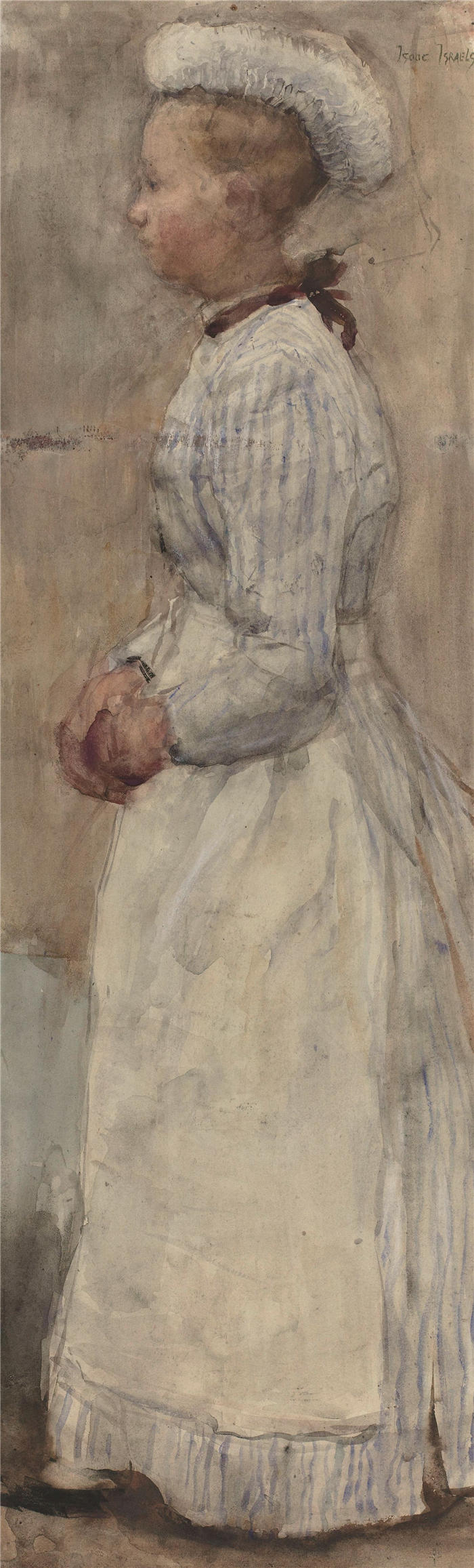 伊萨克·拉扎鲁斯·伊斯拉尔斯(Isaac Lazarus Israëls，荷兰画家)高清作品-《女佣（1875-1934） 》