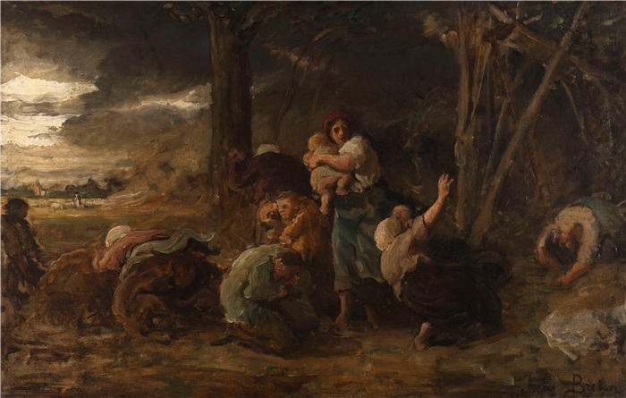 朱尔斯·布雷顿（Jules Breton，法国画家）高清作品-《拉福德 (1865)》