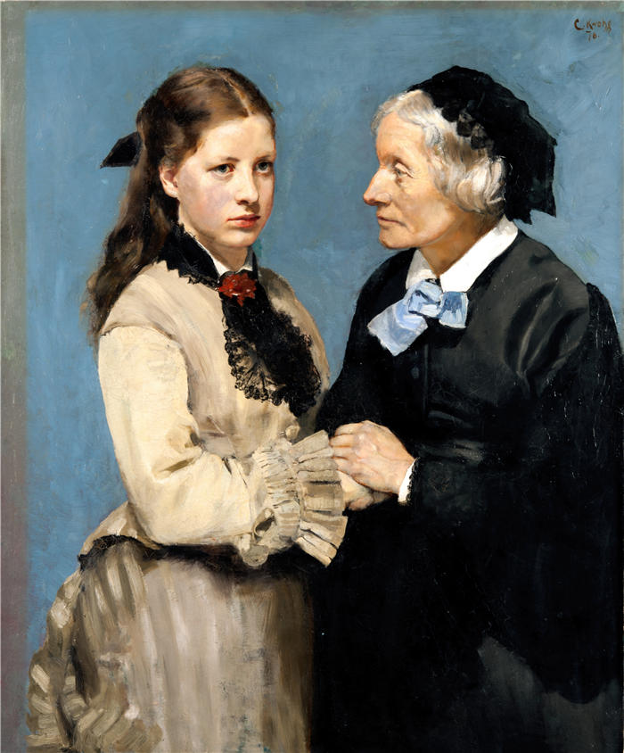 克里斯蒂安·克罗格（Christian Krohg，挪威画家）高清作品-《告别 (1876)》