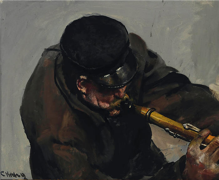 克里斯蒂安·克罗格（Christian Krohg，挪威画家）高清作品-《音乐家》