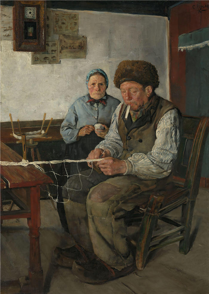 克里斯蒂安·克罗格（Christian Krohg，挪威画家）高清作品-《净补者（1880）》