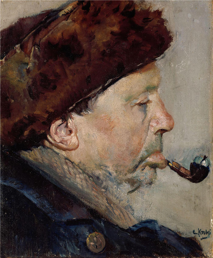 克里斯蒂安·克罗格（Christian Krohg，挪威画家）高清作品-《尼尔斯·盖赫德 (1888)》