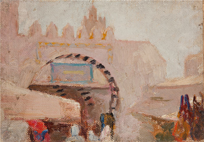 扬·恰格林斯基(Jan Ciągliński ,波兰画家)高清作品-《凯鲁万 (1911)》