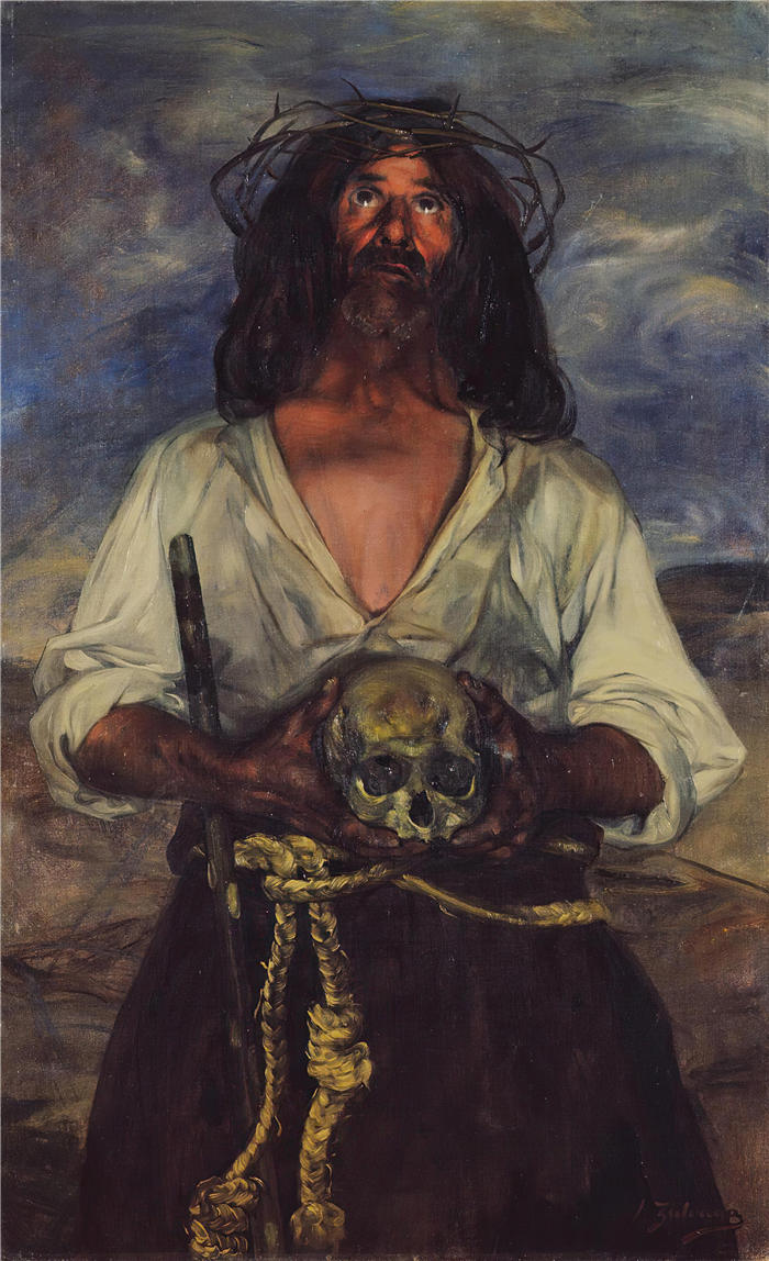 伊格纳西奥·祖洛加 (Ignacio Zuloaga，西班牙画家)高清作品-《隐士 (1904)》