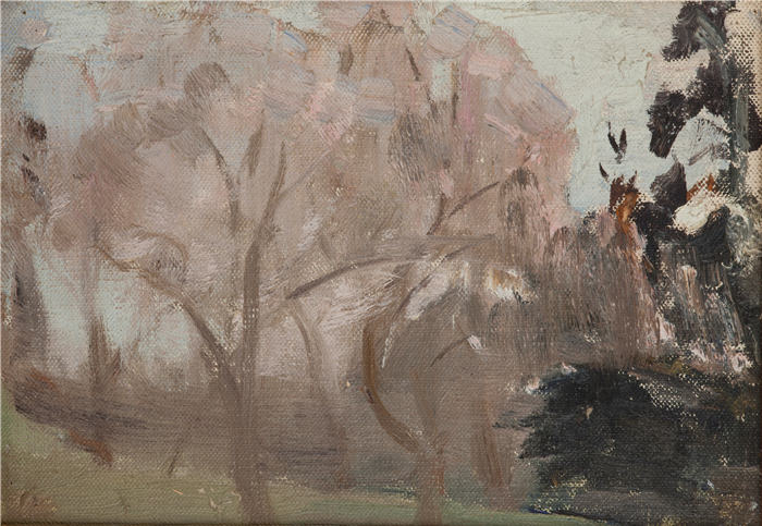 扬·恰格林斯基(Jan Ciągliński ,波兰画家)高清作品-《克里米亚(春季)(1906 年)》