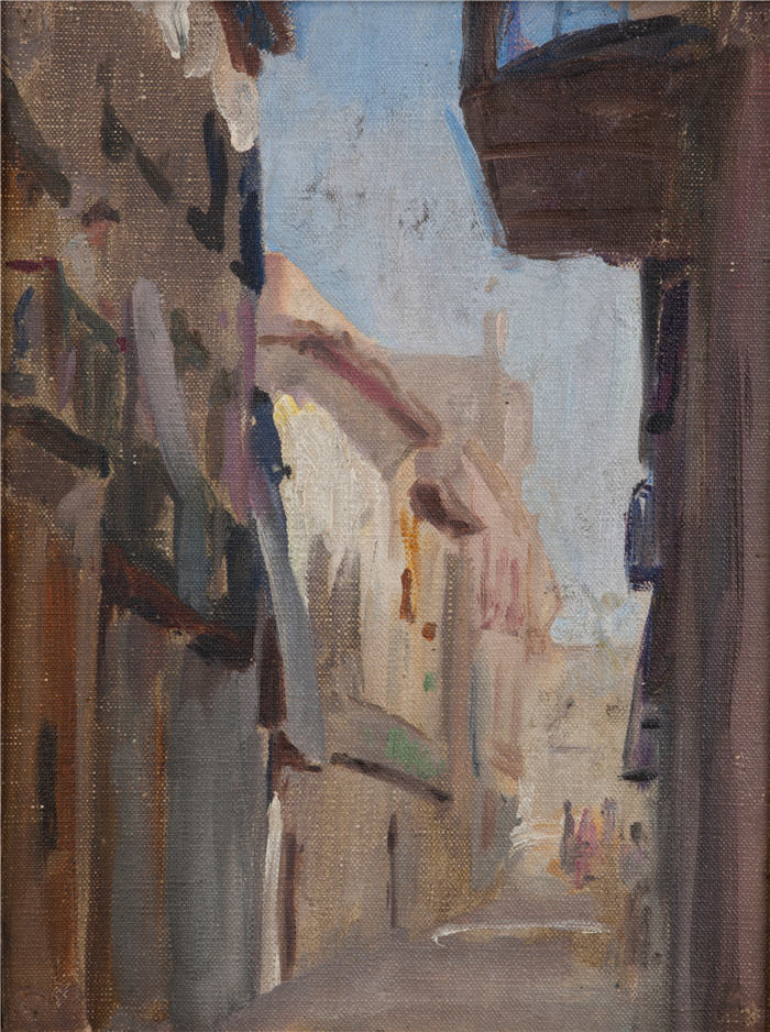 扬·恰格林斯基(Jan Ciągliński ,波兰画家)高清作品-《穆尔西亚 (1899)》