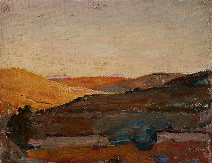 扬·恰格林斯基(Jan Ciągliński ,波兰画家)高清作品-《康斯坦蒂娜 (1899)》