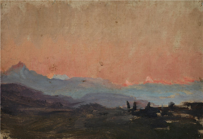 扬·恰格林斯基（Jan Ciągliński ，波兰画家）高清作品-《弗拉季高加索（约 1890 年）》