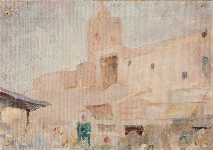 扬·恰格林斯基(Jan Ciągliński ,波兰画家)高清作品-《凯鲁万 (1911)(1)》