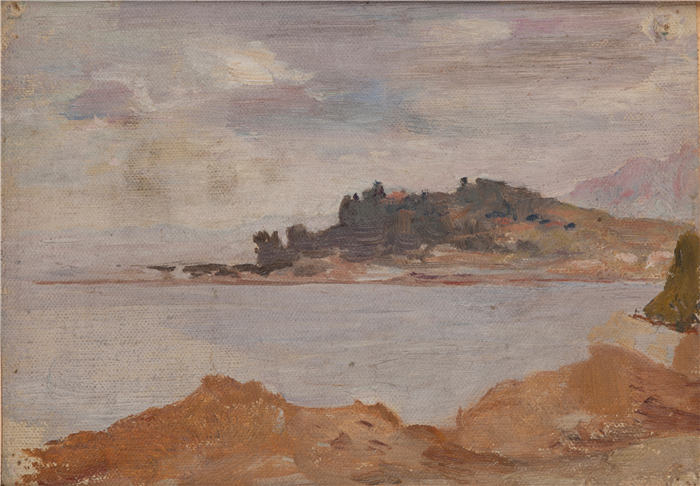 扬·恰格林斯基（Jan Ciągliński ，波兰画家）高清作品-《科孚岛 (1910)》