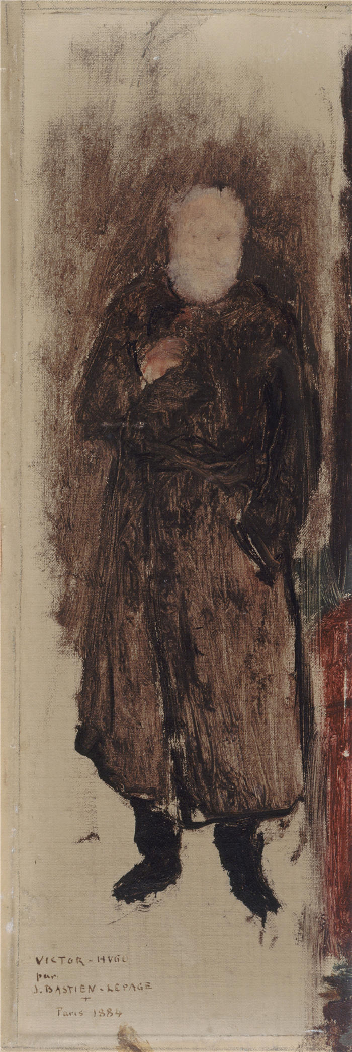 朱尔斯·巴斯蒂安-勒佩奇 （Jules Bastien Lepage，法国画家）高清作品-《维克多·雨果肖像（1884 年）》