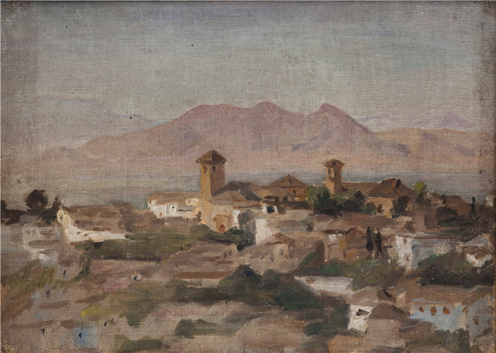 扬·恰格林斯基(Jan Ciągliński ,波兰画家)高清作品-《格拉纳达 (1899)》