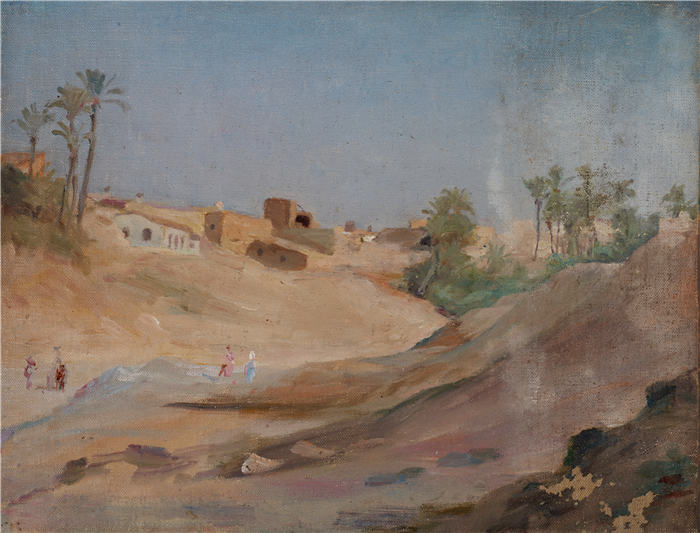扬·恰格林斯基（Jan Ciągliński ，波兰画家）高清作品-《西班牙（埃尔切）（1899）(3)》