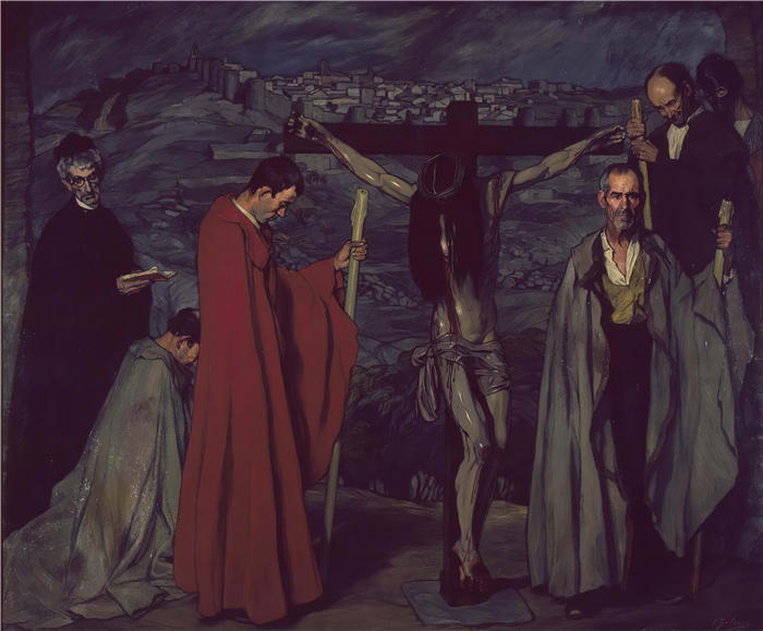 伊格纳西奥·祖洛加 (Ignacio Zuloaga，西班牙画家)高清作品-《斗牛士 'El coriano'(1)》