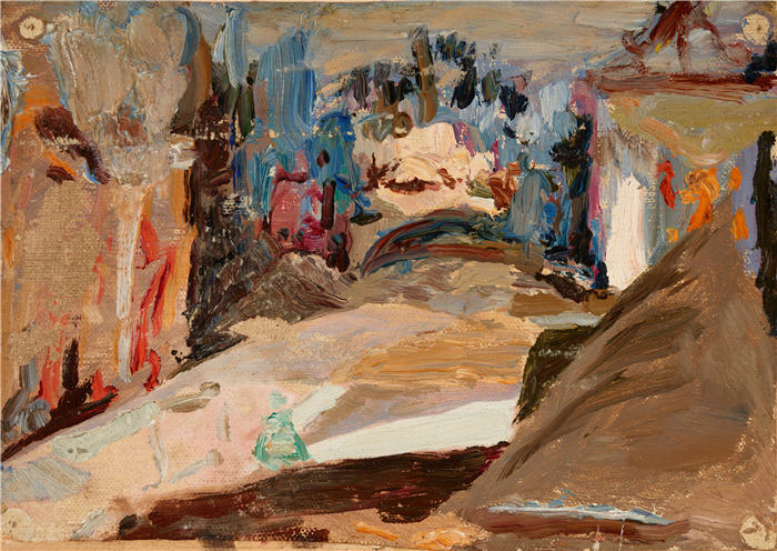 扬·恰格林斯基（Jan Ciągliński ，波兰画家）高清作品-《士麦那（集市）（1910）》