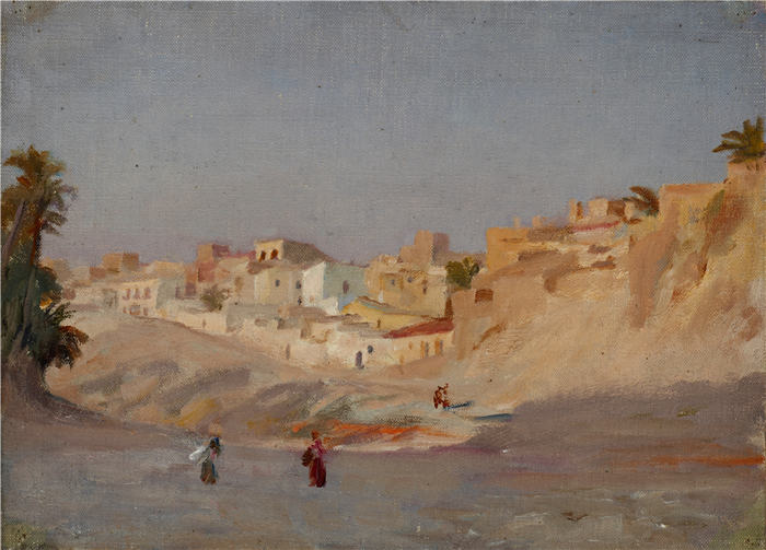 扬·恰格林斯基（Jan Ciągliński ，波兰画家）高清作品-《西班牙（埃尔切）（1899）(2)》