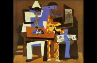 毕加索《三位音乐家，1921 年》