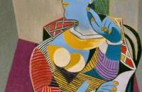 毕加索作品《坐着的女人》