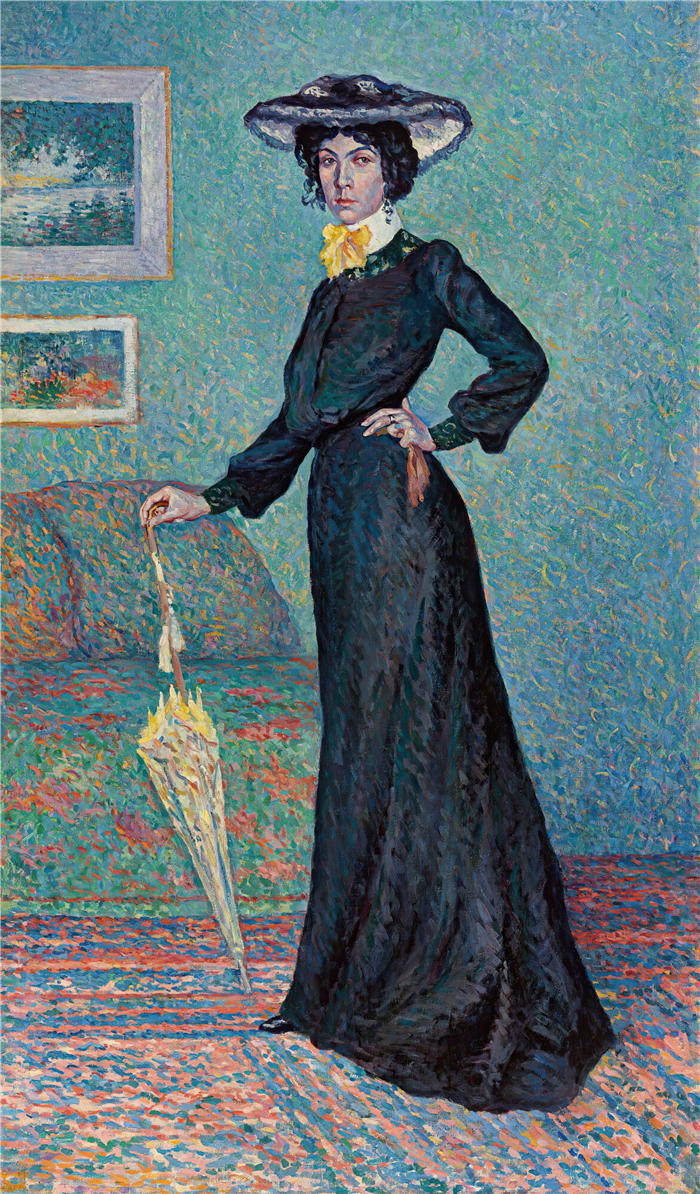 马克西米连·卢斯（ Maximilien Luce，法国画家）高清作品-《露西·库斯特里尔 (1903)》