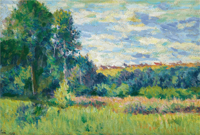 马克西米连·卢斯（ Maximilien Luce，法国画家）高清作品-《帕萨奇 (1903)》