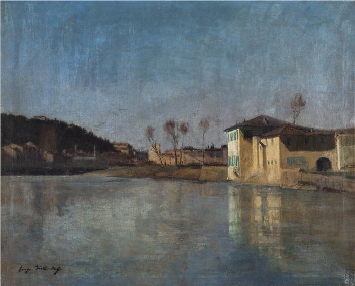 乔治·雨果（Georges Hugo，法国画家）高清作品-《佛罗伦萨的环境》