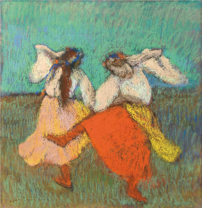 埃德加·德加（Edgar Degas，法国画家）高清作品-《俄罗斯舞曲 (1899)》