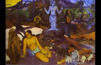 前1000幅世界名画-保罗・高更《我们从哪里来？我们是谁？我们往哪里去？》