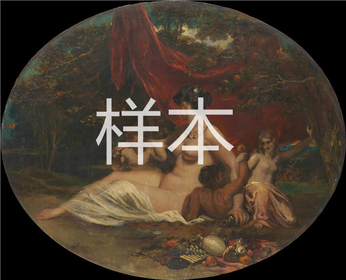 威廉·埃蒂（ William Etty，英国画家）高清作品-《寓言（1807-1849）》