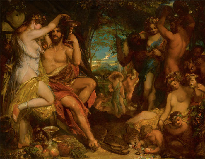 威廉·埃蒂（ William Etty，英国画家）高清作品-《酒神狂欢》