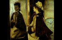 德加《镜前的让托太太》 德加油画作品-法国