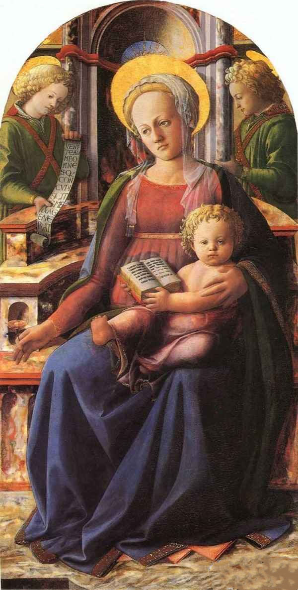 利皮作品欣赏:《天使拥戴的圣母子》