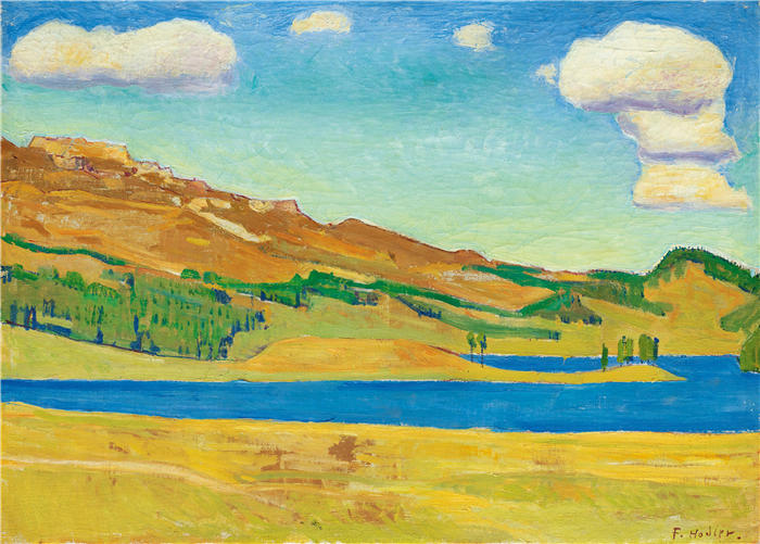 费迪南德·霍德勒（Ferdinand Hodler，瑞士画家）高清作品-《尚弗尔湖》