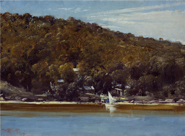 汤姆·罗伯茨（Tom Roberts，澳大利亚画家）高清作品-《天狼星湾营地 (1899)》