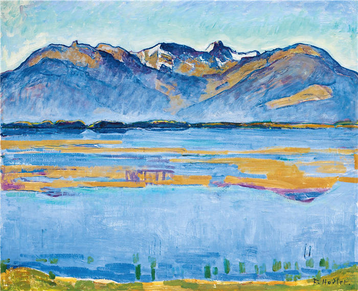 费迪南德·霍德勒（Ferdinand Hodler，瑞士画家）高清作品-《蒙大拿州风景(1915)》