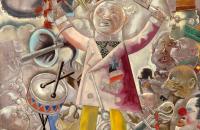 前1000幅世界名画-《搅局者》乔治·格罗兹（George Grosz）布面油画 - 108 x 81 cm