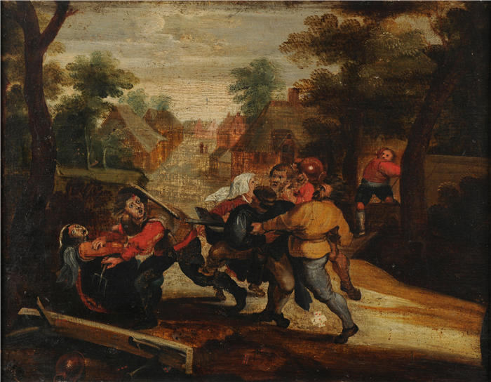 阿德里安·布劳尔(Adriaen Brouwer,荷兰画家)-高清作品-《点点滴滴的戏剧》