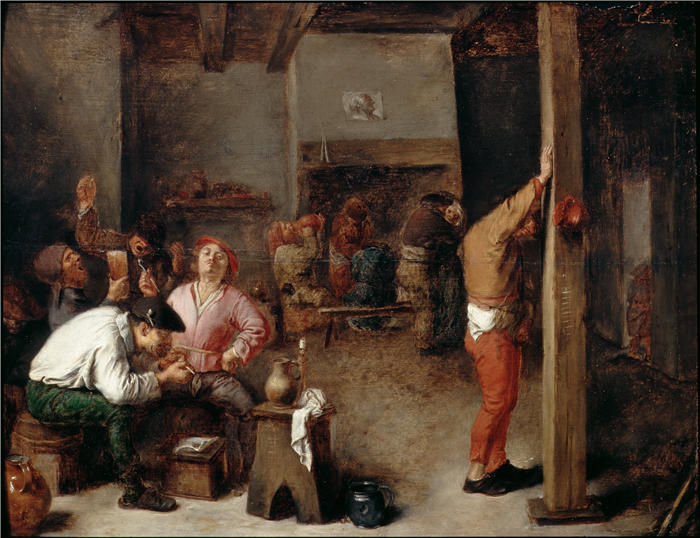 阿德里安·布劳尔(Adriaen Brouwer,荷兰画家)-高清作品-《小酒馆的内部》