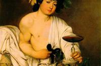 卡拉瓦乔《酒神巴克斯》 卡拉瓦乔油画作品 意大利