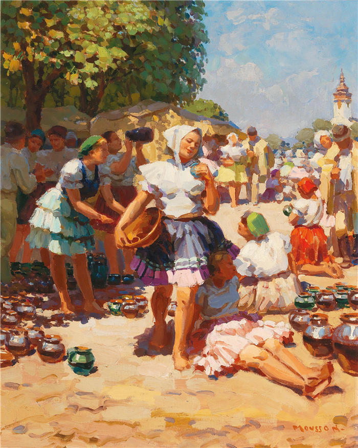 蒂瓦达尔·约瑟夫·穆松（Tivadar Josef Mousson，匈牙利画家）作品-陶艺市场