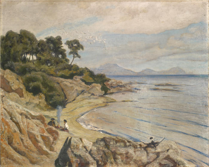 恩斯特·施蒂克伯格（Ernst Stückelberg，瑞士画家）高清作品-《泻湖 (1900)》