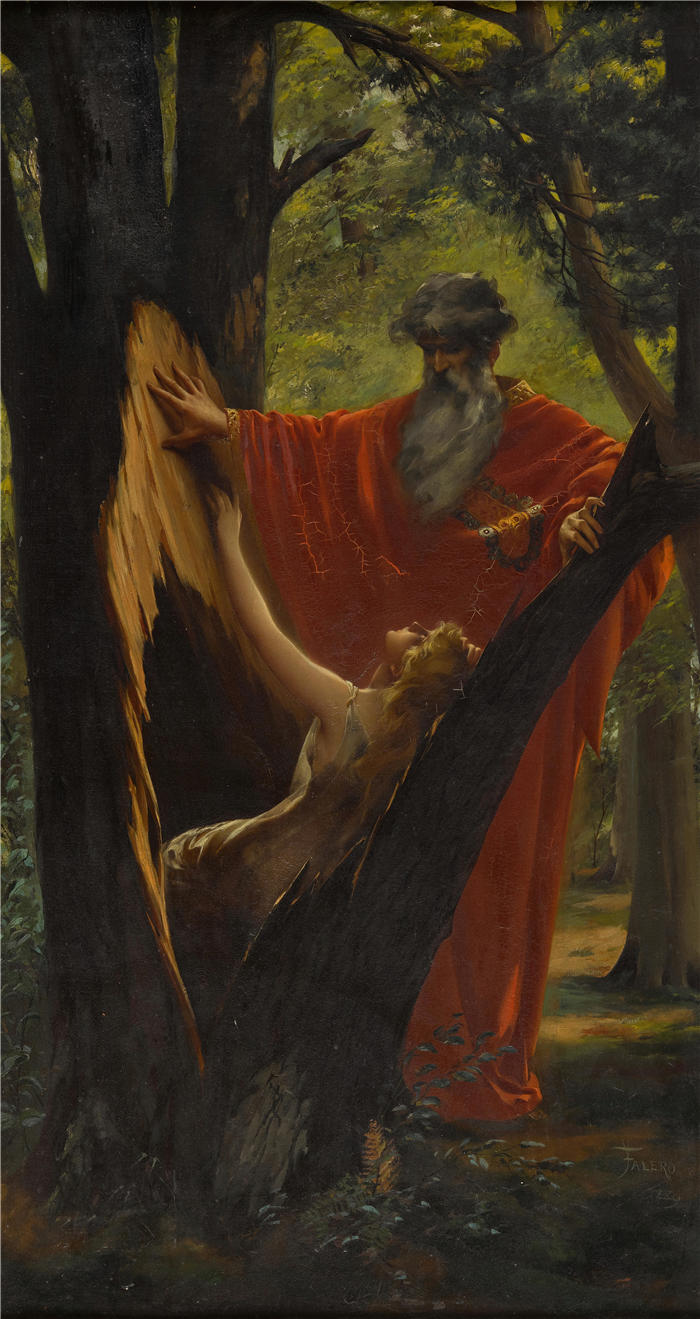 路易斯·里卡多·法莱罗（Luis Ricardo Falero，西班牙画家）高清作品-《暴风雨 (1889)》