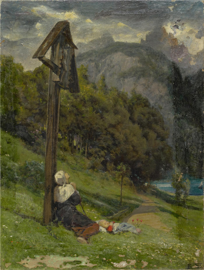 恩斯特·施蒂克伯格（Ernst Stückelberg，瑞士画家）高清作品-《阿罗莱德》