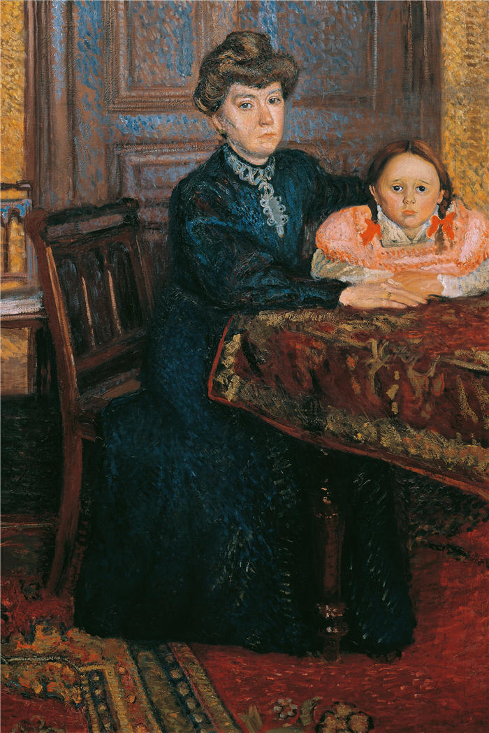 理查德·格斯特（Richard Gerstl，奥地利画家）高清作品-《有孩子的女人(1906)》