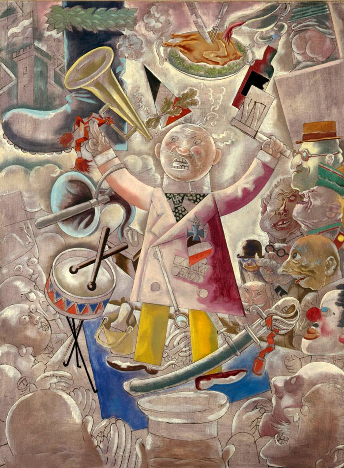 前1000幅世界名画-乔治·格罗兹(George Grosz)-《搅局者》