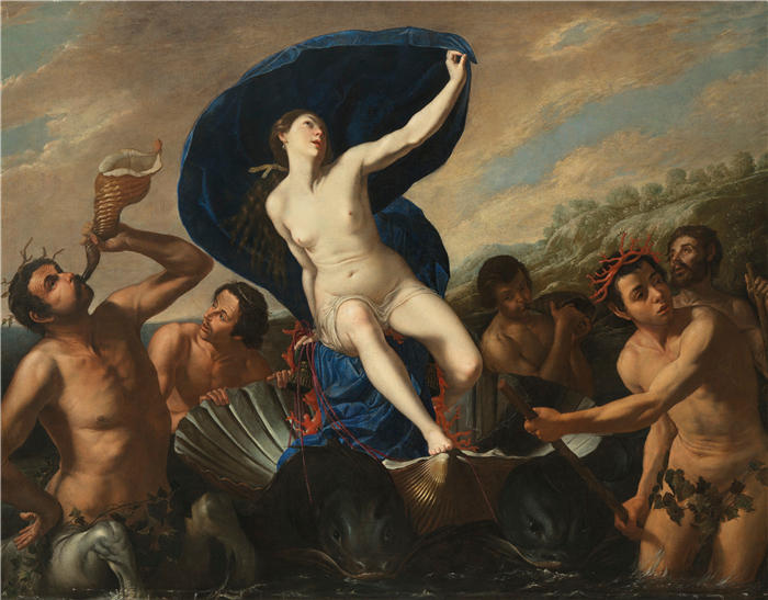 阿特米希娅·津迪勒奇(Artemisia Gentileschi, 意大利画家)高清作品-《加拉泰亚的胜利》