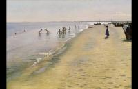 前1000幅世界名画-佩德·瑟夫林·柯罗耶（Peder Severin Kroyer）-“斯卡恩南海滩的夏日”